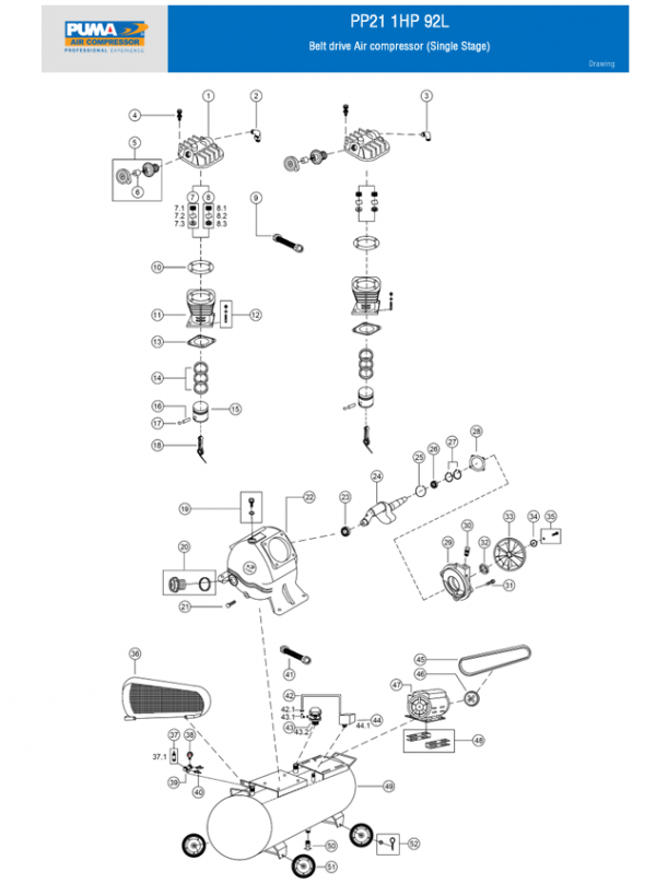 Spare part PP21 1HP 92L